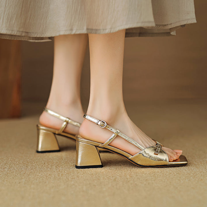 Capris Genuine Leather Sandals