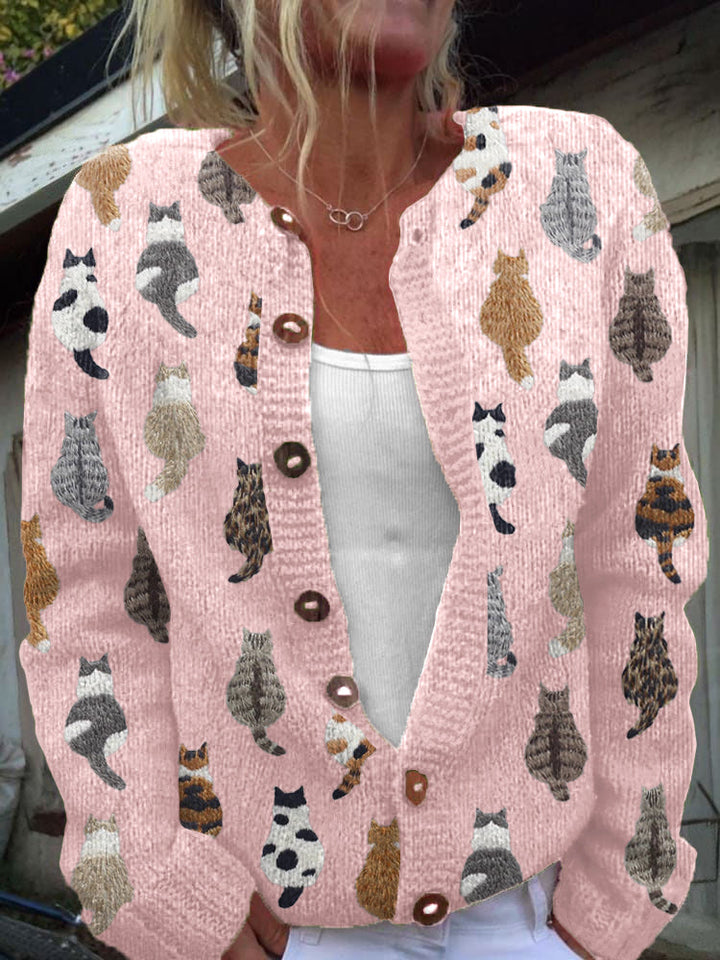 Artistic Cat Cardigan